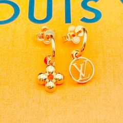 LOUIS VUITTON ピアス クレイジー インロック ゴールド フラワー