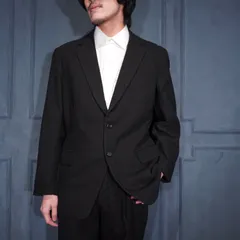 EU VINTAGE LOSSNITZ KLEIDUNG BLACK COLOR DESIGN SET UP SUIT/ヨーロッパ古着ブラックカラーデザインセットアップスーツのサムネイル