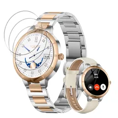 【3枚セット】For FOSMET W1 フィルム 保護フィルム 保護ガラス FOSMET W1 スマートウォッチ 1.32インチ 対応 Kluso 9H硬度 高透過率 高感度タッチ 指紋防止 衝撃吸収のサムネイル