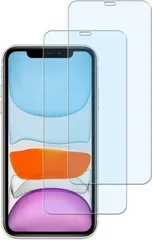 HKKAIS ブルーライトカット 目の疲れ軽減 93% iPhone11 / iPhoneXR 用 ガラスフィルム 日本製硝子採用 強化 ガラス 液晶画面 保護フィルム【2枚セット】
