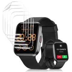 【5枚セット】For aeac スマートウォッチ フィルム 液晶保護 1.8インチ 適用 保護フィルム SpinoArmor 高感度タッチ 指紋防止 汚れ防止 気泡レス 取扱簡単 キズ修復機能のサムネイル