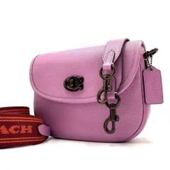 【COACH 】コーチ ウィロウ　サドル　バッグ　 レザー　パープル 2026年最新】コーチ ウィロウ サドルの人気アイテム - メルカリ