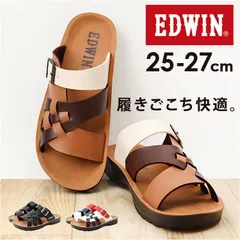 ☆ 26cm ☆ EDWIN サンダル EW5115 EDWIN サンダル コンフォートサンダル サンダルシューズ EW5115 紳士サンダル エドウィン 靴 シューズ メンズ エドウイン 春 夏 春夏 歩きやすい 父の日 贈り物 ギフト カジュアル オシャレのサムネイル