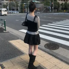 ブラック バルーン ミニスカート