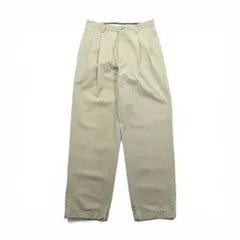 Polo Ralph Lauren 90年代 2タック ワイド チノパンツ スラックス M ベージュ ダブルカフス ポロチノ