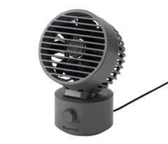 リズム(RHYTHM) 卓上扇風機 [国内メーカー] 静音 小型 USB給電式 自動首振り 強力 弱でも涼しい DCモーター 2重反転ファン デスクファン お手入れ簡単 Silky Wind Mini ダークグレー 9ZF038RH82ma 5c2c215e