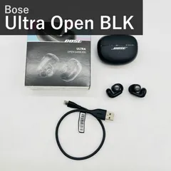 Bose Ultra Open Earbuds ブラック 空間オーディオ オープンイヤー型 完全ワイヤレスイヤホン Bluetooth マイク付 防滴 IPX4 Snapdragon Sound 最大7.5時間再生 イマーシブオーディオ 881046-0010