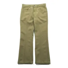 Levi's 80年代 USA製 ブーツカット フレア スラックス パンツ L ベージュ 42TALON 黒タブ スタプレ センタープレス 10517 6124
