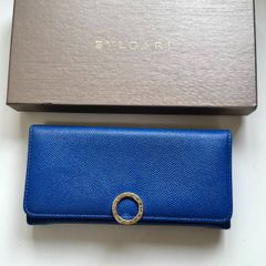 激レア ブルガリ 長財布 サークルロゴ ビーゼロワン レザー パープル系 