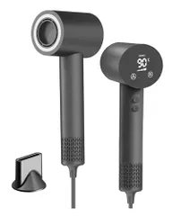 ドライヤー 【2025革命モデル・3億マイナスイオン】高速ドライヤー 大風量 速乾 3億高濃度マイナスイオン LEDディスプレイ 4段階温度調節&3段階風量 静電気防止 ブラシレスモーター技術 ワンプッシュ冷風機能 40m/s高風速 1200 78fe606b