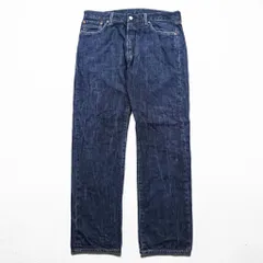 Levi's PREMIUM 501 ビッグE デニムパンツ ジーンズ L インディゴ ブルー 濃紺 レザーパッチ ボタンフライ 00501-0162