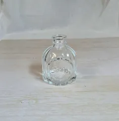 ガラス花瓶　一輪挿し　アンティーク風　少女　フラワーベース　クリア