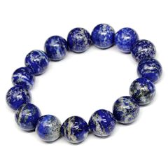 超大玉】ラピスラズリ ブレスレット 18mm 内径18cm 天然石 幸運 - メルカリ