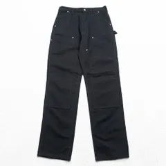carhartt USA製 ダック地 ダブルニー ペインターパンツ ワークパンツ L ブラック LOOSE ORIGINAL FIT 未使用品 B01
