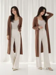 ニット ロング カーディガン