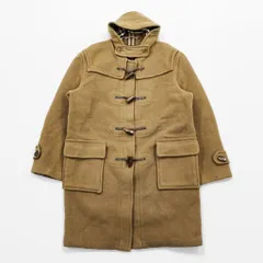 BURBERRY 90年代 英国製 ヴィンテージ SPECIALITY DUFFLE COATING ダッフルコート L キャメル ブラウン 裏地ノバチェック メルトンウール チンストラップ イングランド製