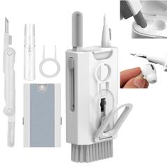 Brand New Coollooda 8-in-1 Multi-Purpose Cleaning Tool - Keyboard Cleaner, Earphone Cleaner, for AirPods 1/2/3/Pro - Cleaning Kit for Dirt Removal and Dust Removal - Lightweight and Portable, Integrated Storage - for Mobile Phones/iPads/Tablets/AirPods
