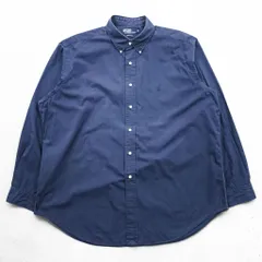 Polo Ralph Lauren 90年代 ヴィンテージ YARMOUTH 長袖 ボタンダウンシャツ XL ネイビー スモールポニー ロゴ 刺繍