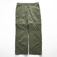 Columbia コンバーチブル カーゴパンツ アウトドア 2WAY ショートパンツ L カーキ OMNI-WICK 吸湿速乾 AM8619