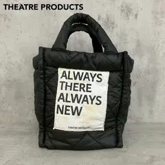 THEATRE PRODUCTS シアタープロダクツ キルティング トートバッグ ハンドバッグ パフバッグ 軽い 大容量 A4収納可 黒 ブラック ロゴ ミシシッピ 中綿 レディース 通勤 通学 おしゃれ 旅行 サブバッグ ★ ■■
