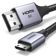 新着商品 UGREEN hdmi ミニhdmi 変換ケーブル hdmi 2.1 8K＠60Hz mini hdmi 変換アダプタ 8K ミニhdmiケーブル 1M 双方向通信 テレビ モバイルモニタ カメラ パソコンなどに適用 (HDMIタイプAオス-ミニタイ