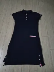 モンクレール ネイビー 3本線 ポイント 半袖 ONE PIECE