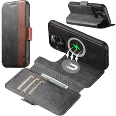 新品 JCGOOD iPhone 15 Pro ケース 手帳型 分離式 2in1 取り外し可能 MagSafe対応 いphone 15pro ケース 手帳 カード収納 マグセーフ ワイヤレス充電対応 アイフォン 15pro ケース スタンド機能 財布一体型 2