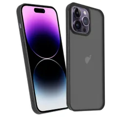 新品 KPNS スマホケース iPhone 14 Pro Max ケース 米軍MIL規格 肌触りも良い 半透明 耐衝撃 超軽薄 指紋防止 黄変防止 アイフォン14 Pro Max 保護 カバー（ブラック）