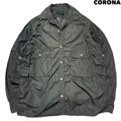 THE CORONA UTILITY 4 Pockets Military Shirt M-43 ナイロンシャツ ミリタリーシャツ 4ポケット マルチポケット カーキグリーン オリーブ 緑系 コロナユーティリティーのサムネイル