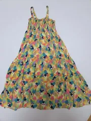 女の子 夏 リゾート ロング ONE PIECE 140 サイズ