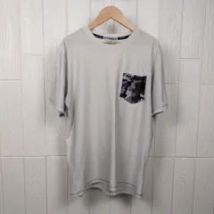 ケイパ   Kaepa  Tシャツ　ポケット付き　カモフラ柄　グレー　Lサイズ