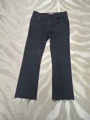 Madewell ブラック ブーツカット デニム