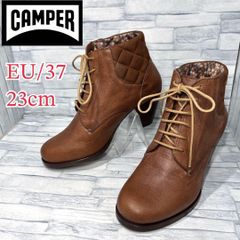 極美品 カンペール サイドジップブーツ EU39 ブラウン 本革レザー 箱