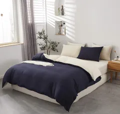 ダブル 洋式・和式兼用 寝具カバーセット防臭 セット ふとんカバー 掛け布団カバー 4点 シーツカバー ボックスシーツ ベッド用 布団カバー 敷き布団用 枕カバー 寝具カバーセット MISOLER ベットカバー 肌に優しい