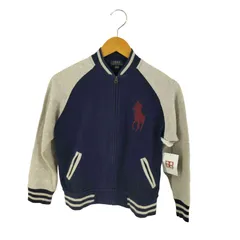 ポロラルフローレン POLO RALPH LAUREN ロゴ刺繍 スウェット スタジャン レディース  KIDS M(10-12)