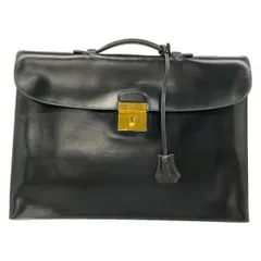 HERMES(エルメス) ビジネスバッグ キリウスドゥ 黒 ゴールド金具のサムネイル