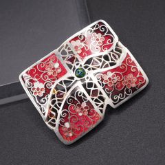 Z04）豪華 大粒 ホワイト オパール 帯留め 和装小物 着物 - メルカリ