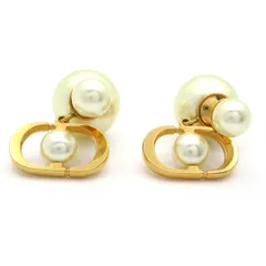 DIOR/ChristianDior(ディオール/クリスチャンディオール) ピアス ディオール トライバル アイボリー×ゴールド