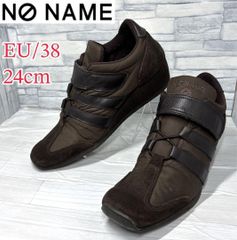 極美品！NO NAME ノーネーム ウェッジソール ブラック ベルクロ