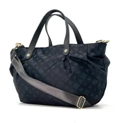 【静かに馴染む】　russet　4WAY トートバッグ モノグラム ナイロン レザー インバッグ付 取り外し可能　ネイビー