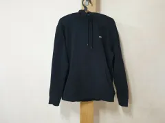 トミーヒルフィガー ブラック 起毛 パーカー L(100)