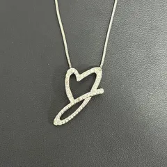 【SWAROVSKI】箱付き スワロフスキー ネックレス ペンダント チェリッシュネックレス シルバー レディース クリスタル装飾 ハートモチーフ ラインストーン スネークチェーン エレガントアクセサリー 884645