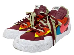 NIKE (ナイキ) ×SACAI x KAWS サカイ×カウズ BLAZER LOW ブレーザー ロー スニーカー DM7901-600 27.5cm US9.5 チームレッド メンズ/028