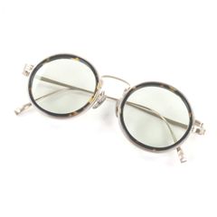 白山眼鏡×THE STYLIST JAPANラウンド型メタルフレームサングラス