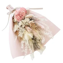 【新品】 Lulu's ルルズ 大人可愛い ピンクの スワッグ ブーケ プリザーブドフラワー ドライフラワー 花束 壁掛け インテリア ギフト プレゼント 母の日 誕生日 新築祝い サイズ:長さ約23cm×幅約23cm 大人可愛いピンクのスワッグ Lulu 1