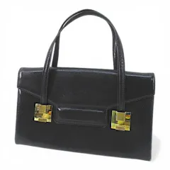 ハンドバッグ ブラック 黒系 レザー