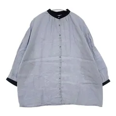 fog linen work リネン リトアニア製  ブラウス シャツ ライトブルー レディース フォグリネンワーク【中古】6-0409M∞のサムネイル