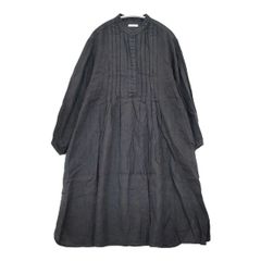 HUIS 暮らしのおへそ 一田憲子さんコラボ リネン100 ワンピース 黒
