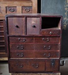 木製 小箪笥 抽斗 飾り棚 和家具my01 - メルカリ