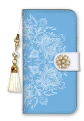 iPhone 17e ケース 手帳型 アイフォン17e スマホケース 携帯ケース パール デコ ストラップ付 モロッコ モロッカン 上品 大人 可愛い キレイ カラー09